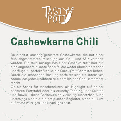Cashewkerne Chili - Geröstet & Gesalzen ab 500g von Tasty Pott — Abbildung 3