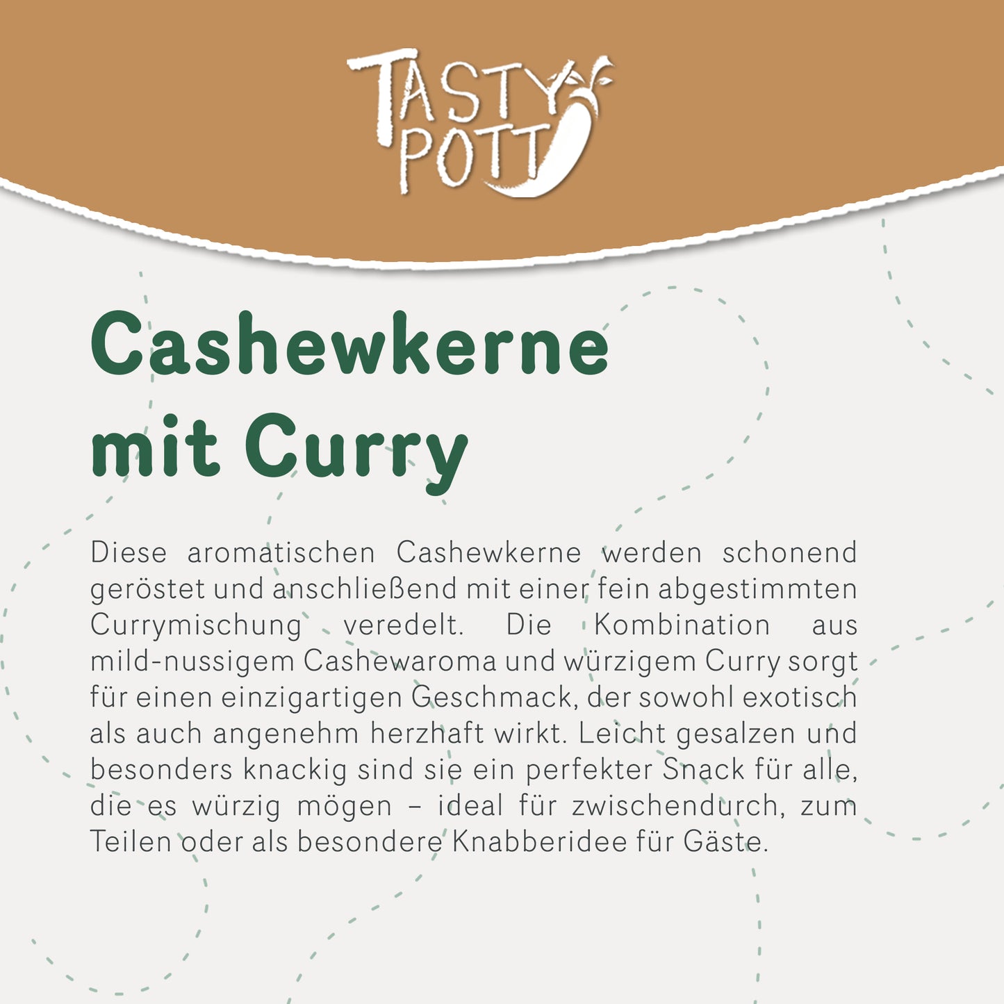 Cashewkerne Curry geröstet & gesalzen - ab 500g von Tasty Pott — Abbildung 3