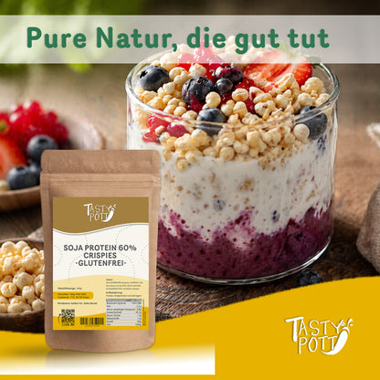 Soja Protein Crispies 60% | ab 1kg Beutel von Tasty Pott — Abbildung 6