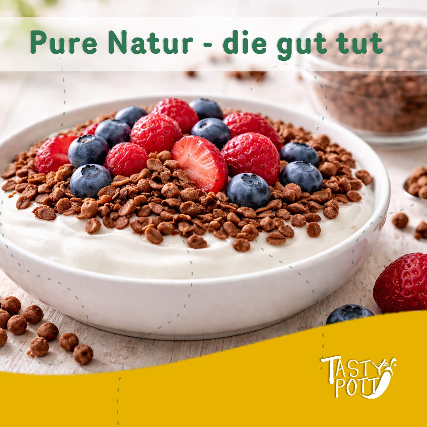 Soja Kakao Crispies – Protein Snack ab 1kg Beutel von Tasty Pott — Abbildung 6