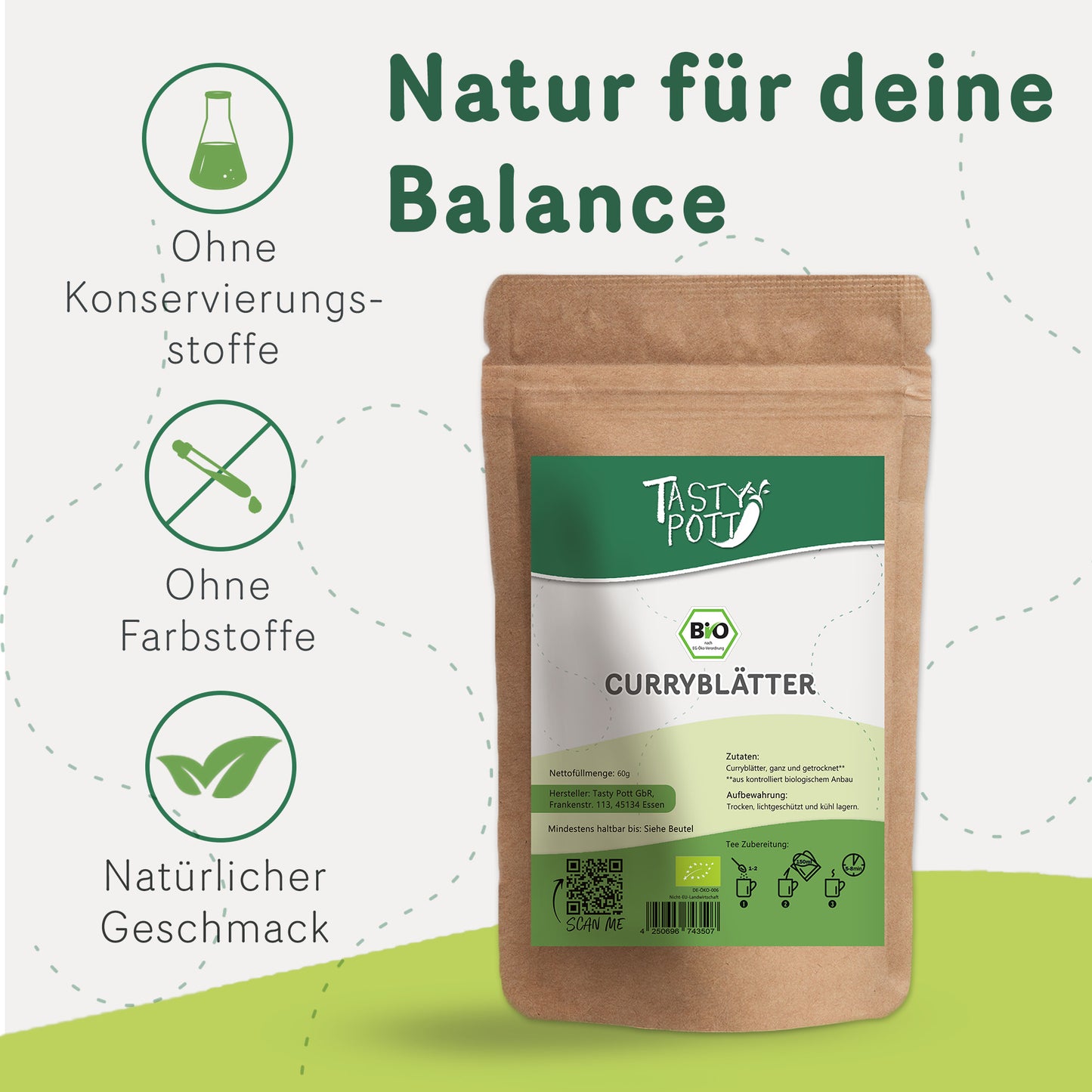Bio Curryblätter ganz getrocknet - ab 60g von Tasty Pott — Abbildung 2