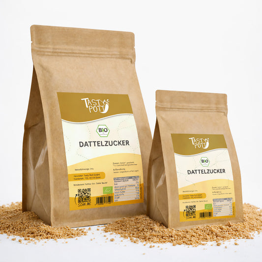 Tasty Pott Bio Dattelzucker - Natürliches Süßungsmittel - im Beutel