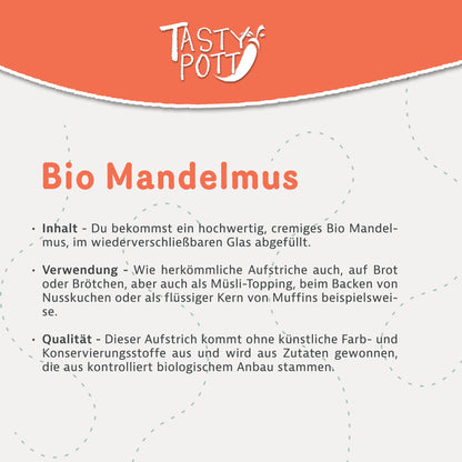 Bio Mandelmus braun - 500g von Tasty Pott — Abbildung 3