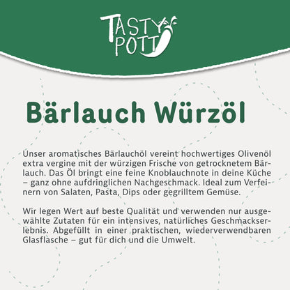 Bärlauch Würzöl - 100 ml Flasche von Tasty Pott — Abbildung 3