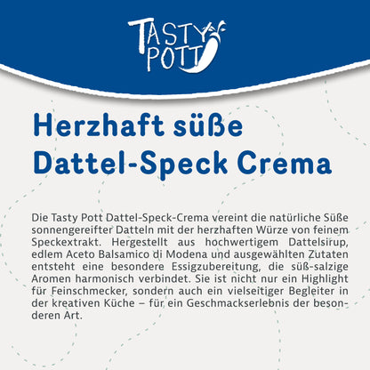 Tasty Pott Süße Dattel Speck Crema - 100 ml Flasche — Abbildung 2