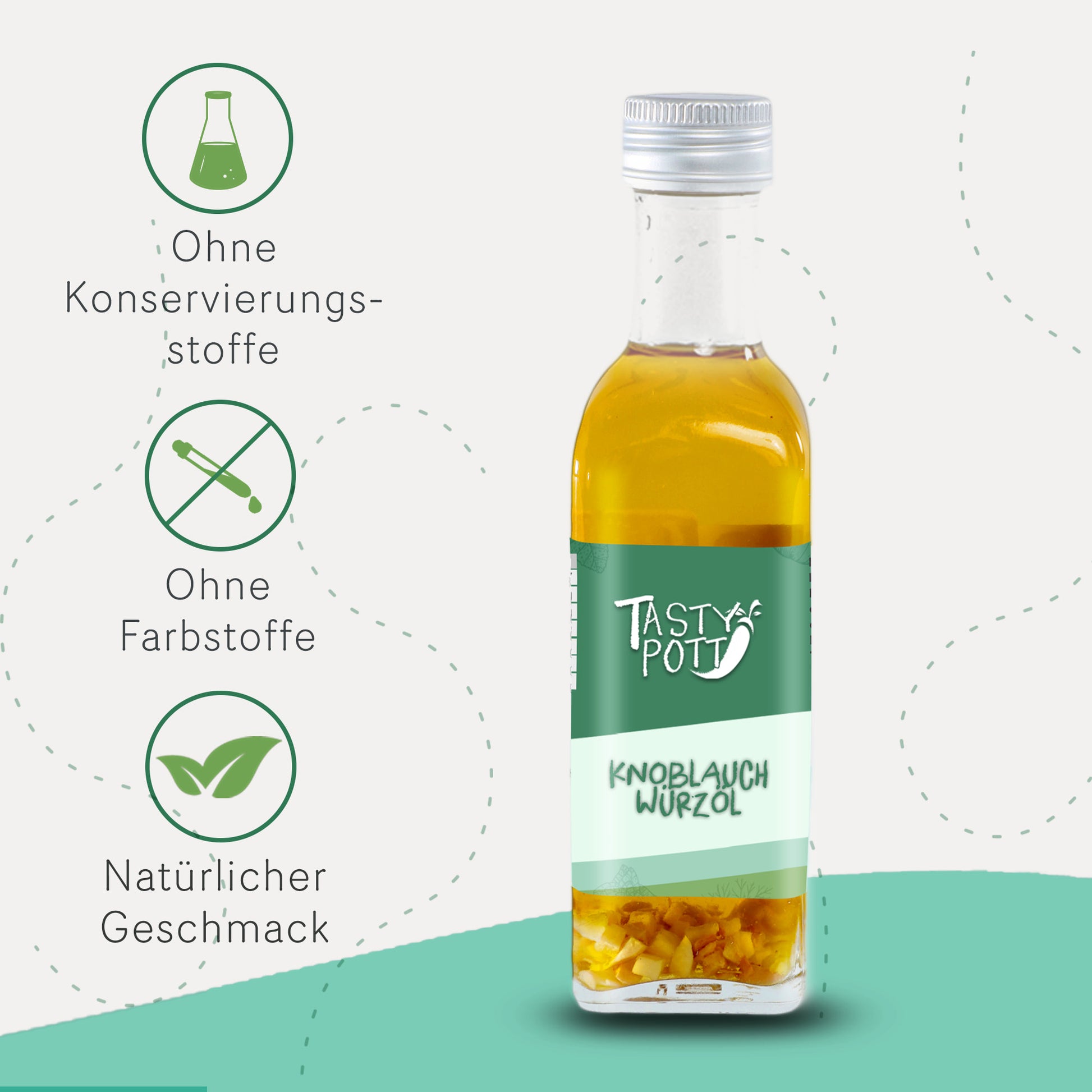 Knoblauch Würzöl 100ml - von Tasty Pott — Abbildung 3