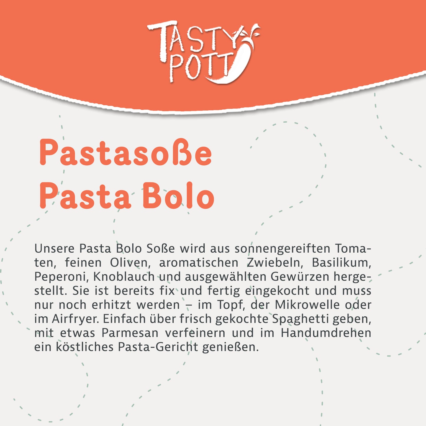 Bolognese Pasta Soße 300g Glas von Tasty Pott — Abbildung 2