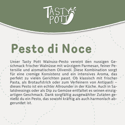 Tasty Pott Walnuss- Pesto di Noce mit Parmesan - 150g Glas — Abbildung 2