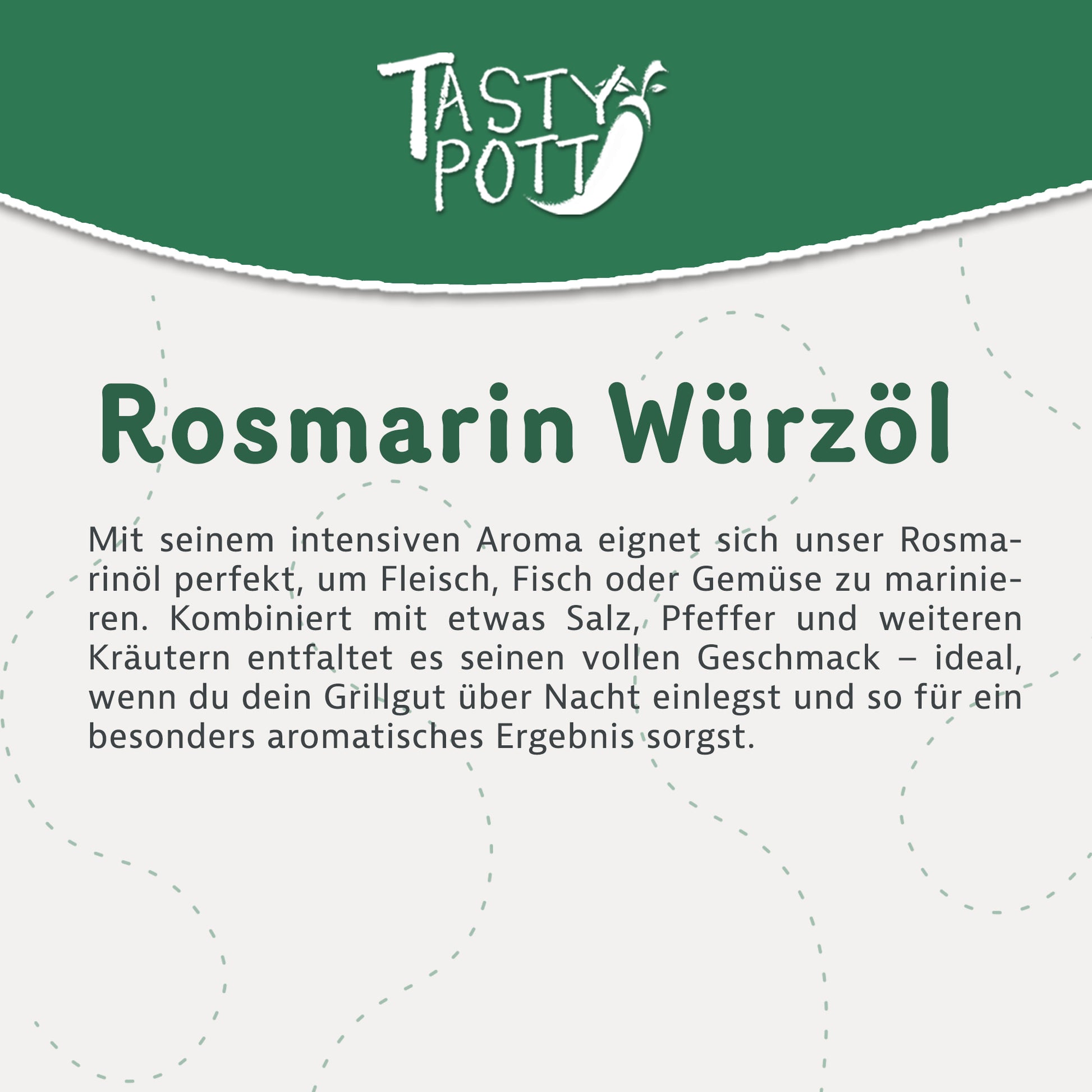 Rosmarin Würzöl 100ml – von Tasty Pott — Abbildung 2