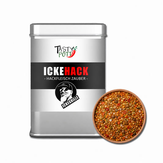 ickehack hackgewürz 90g dose auf weißem hintergrund