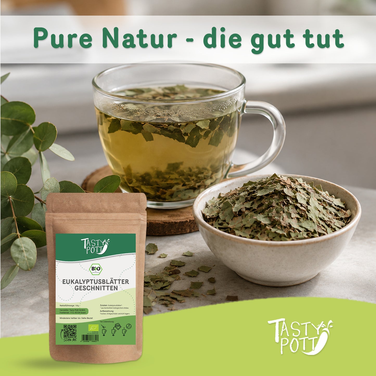 Tasty Pott Bio Eukalyptusblätter getrocknet & geschnitten - im Beutel — Abbildung 5