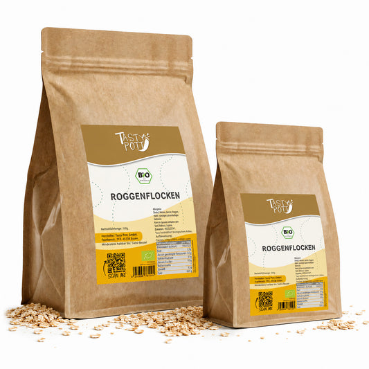 Tasty Pott Bio Roggenflocken - im Beutel