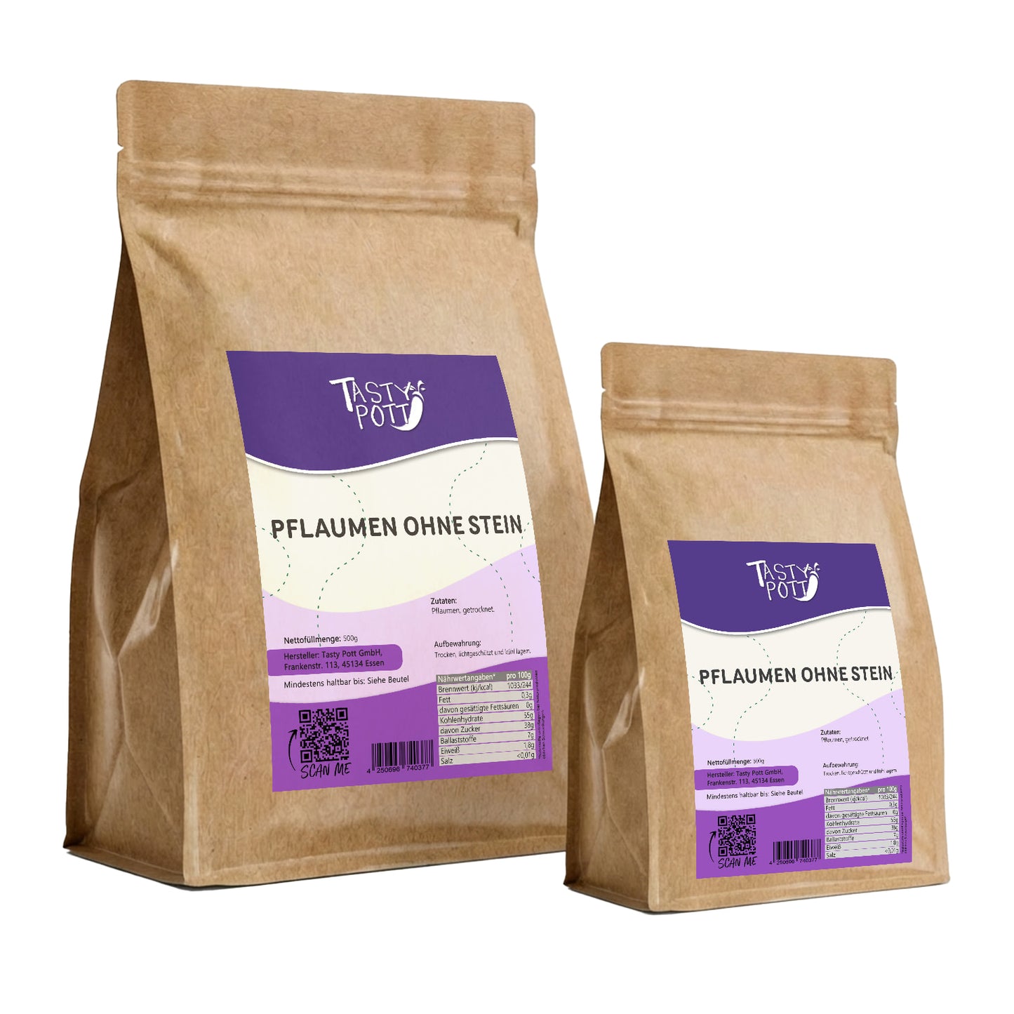 Pflaumen getrocknet, ohne Stein - ab 1kg Beutel von Tasty Pott — Abbildung 9