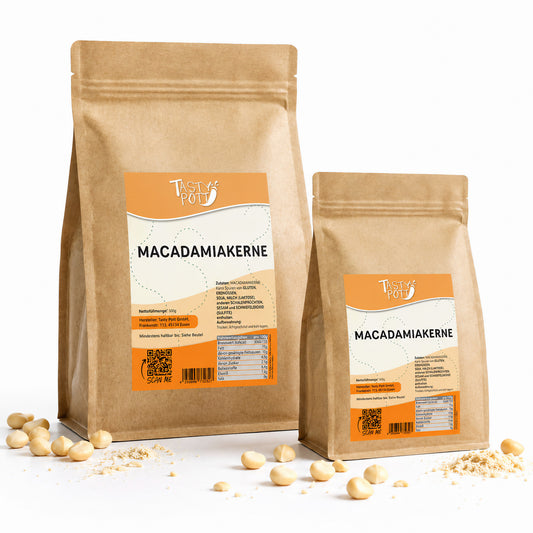 Macadamianüsse ab 500g - im Beutel von Tasty Pott