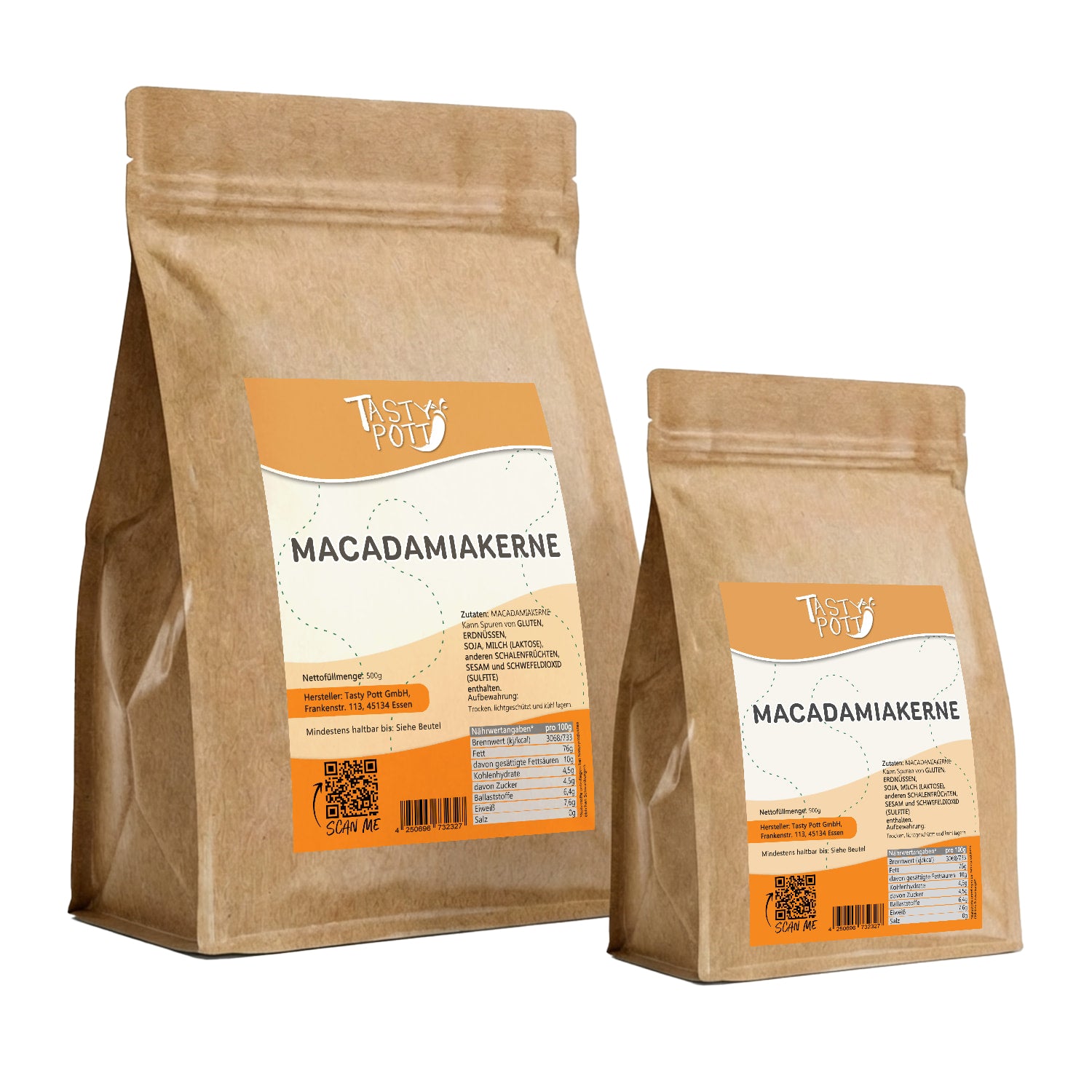 Macadamianüsse ab 500g - im Beutel von Tasty Pott — Abbildung 9