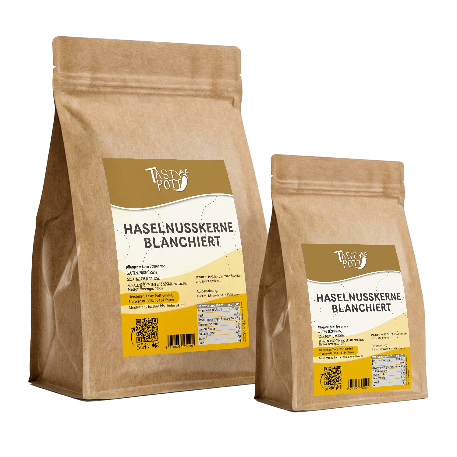 Blanchierte Haselnüsse - ab 1kg von Tasty Pott — Abbildung 9