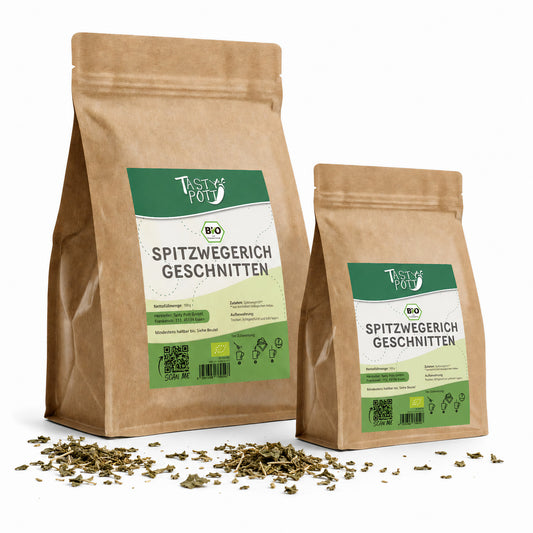 Tasty Pott Bio Spitzwegerich getrocknet - ab 100g Beutel