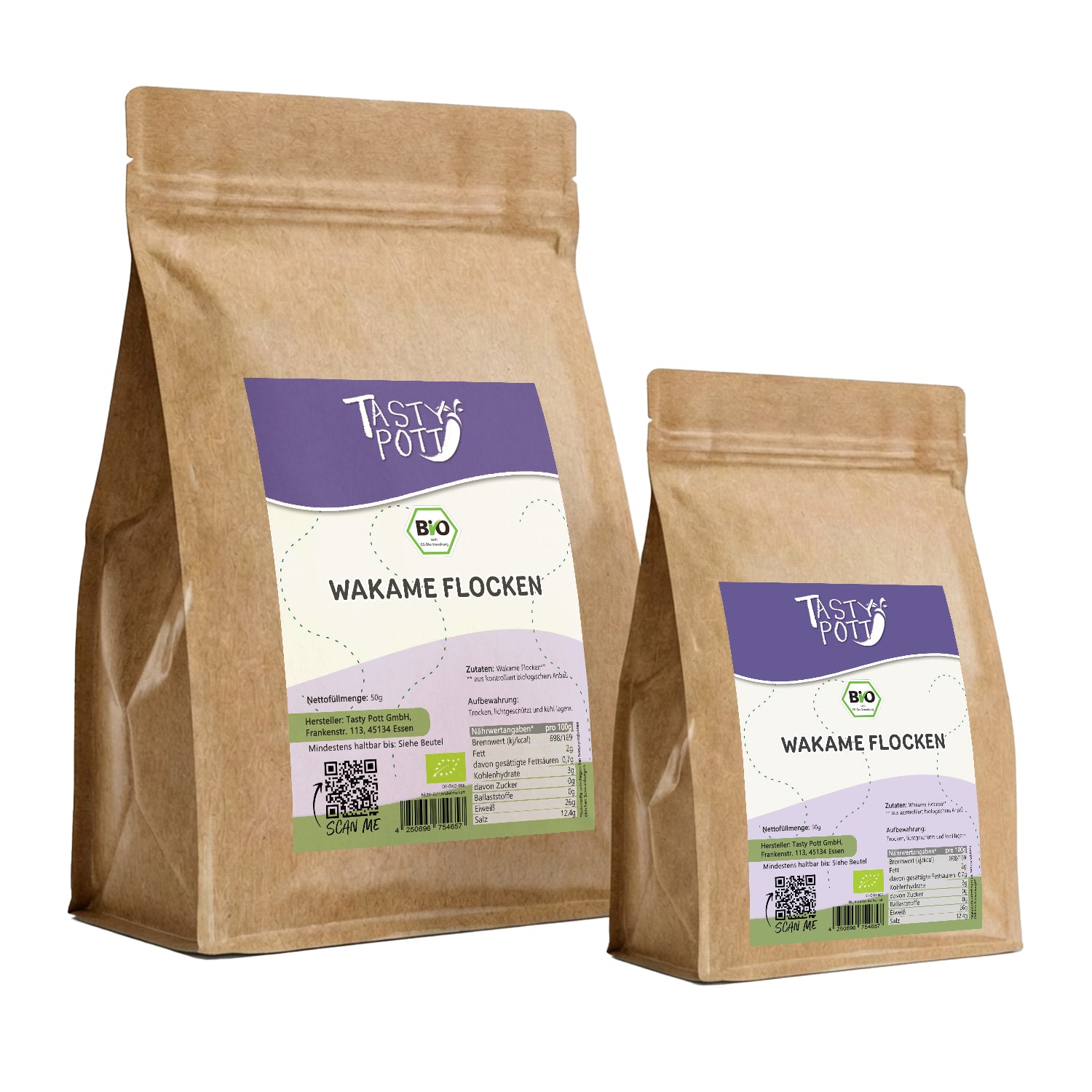 Bio Wakame Flocken feine Algenflocken - 50g von Tasty Pott — Abbildung 9