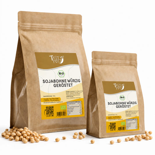 Bio Sojabohnen geröstet und gesalzen - ab 1kg von Tasty Pott