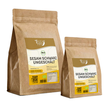 Schwarzer Bio Sesam ungeschält - 1kg Beutel von Tasty Pott — Abbildung 9