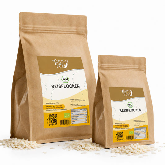 Tasty Pott Bio Reisflocken – Glutenfrei & Vielseitig - ab 1kg Beutel