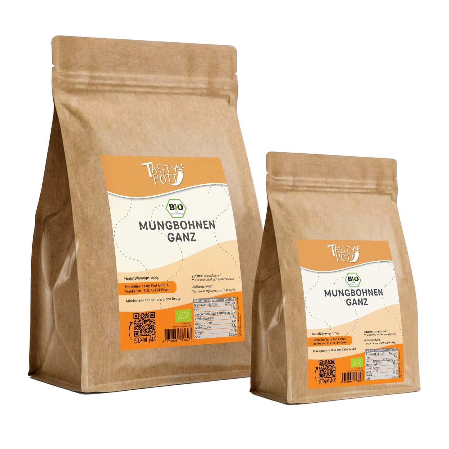 Bio Mungbohnen ganz - 1kg Beutel von Tasty Pott — Abbildung 9