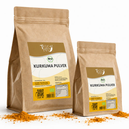 Bio Kurkuma Pulver - 1kg Beutel von Tasty Pott