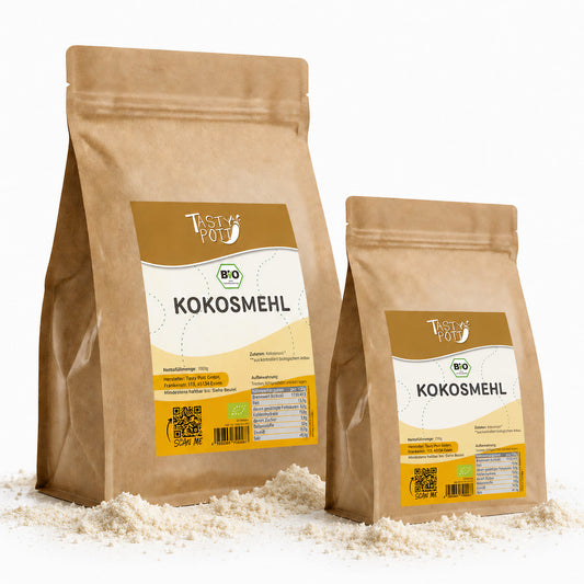 Bio Kokosmehl entölt glutenfrei - 1kg von Tasty Pott