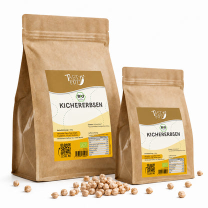Bio Kichererbsen ganz - 1kg von Tasty Pott