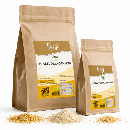 Bio Hirsevollkornmehl glutenfrei - ab 1kg von Tasty Pott