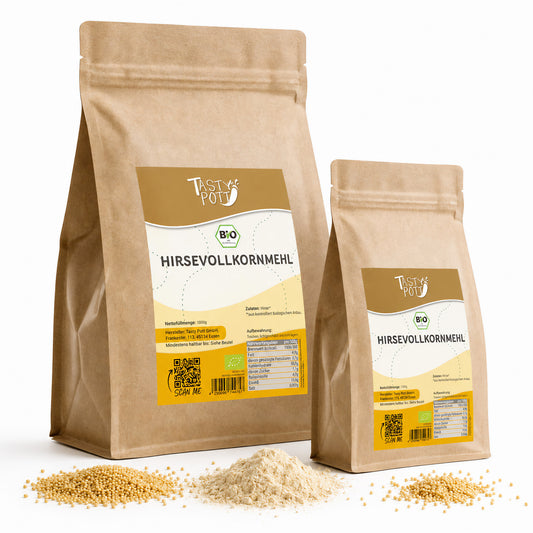 Bio Hirsevollkornmehl glutenfrei - ab 1kg von Tasty Pott