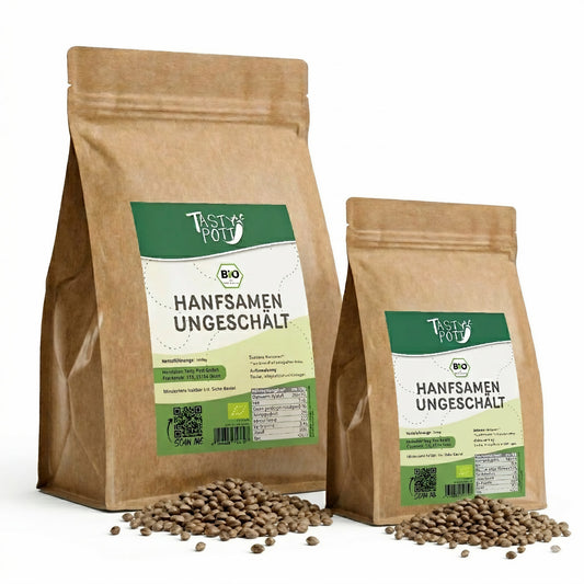 Bio Hanfsamen ungeschält – 1kg von Tasty Pott