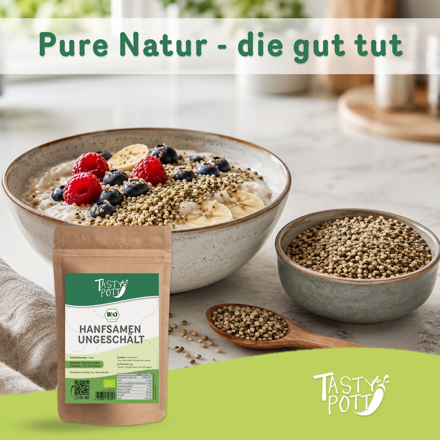Bio Hanfsamen ungeschält – 1kg von Tasty Pott — Abbildung 5