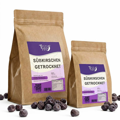 Süßkirschen getrocknet ohne Stein - ab 1kg Beutel von Tasty Pott