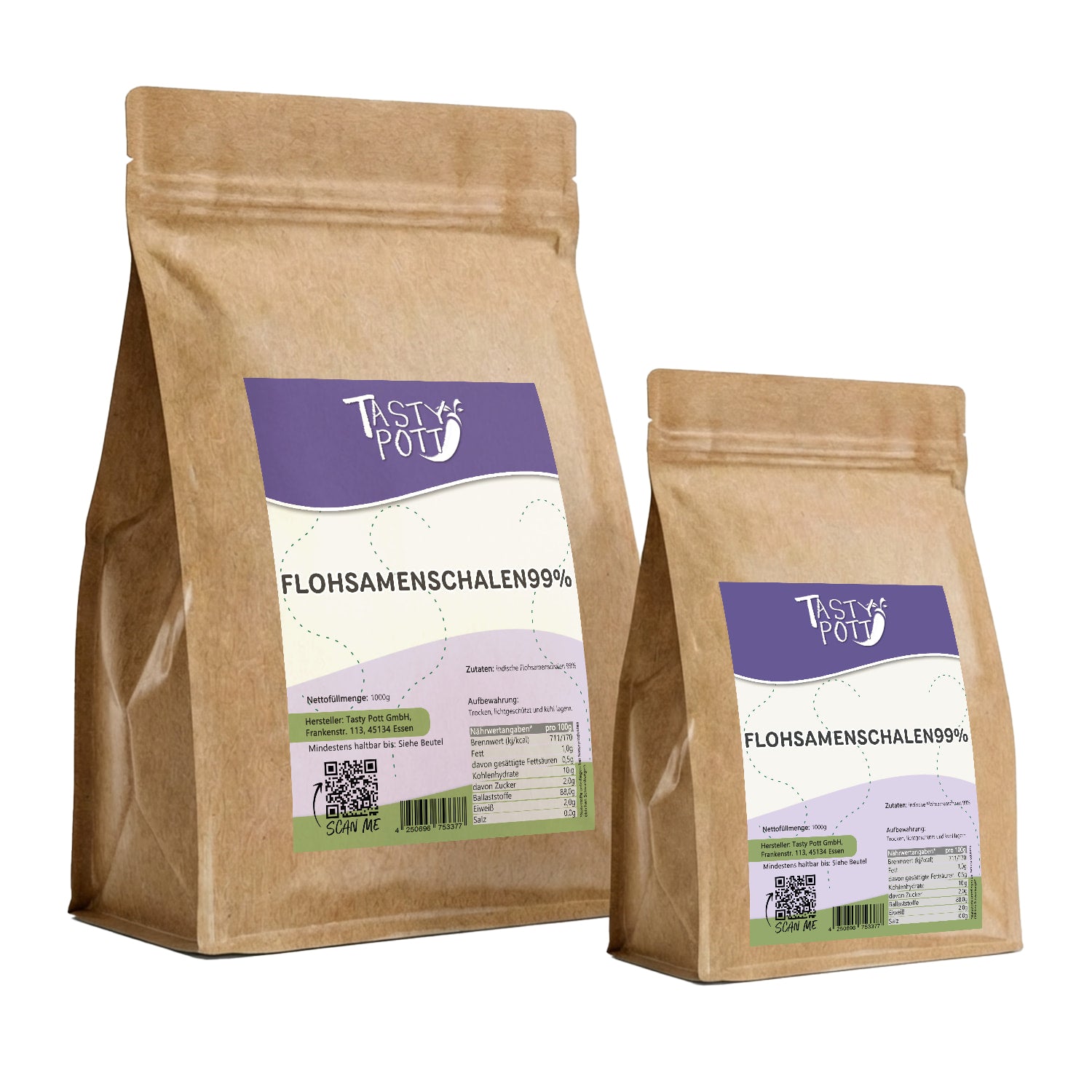 Premium Flohsamenschalen - 99% Reinheit - ab 1kg von Tasty Pott — Abbildung 9