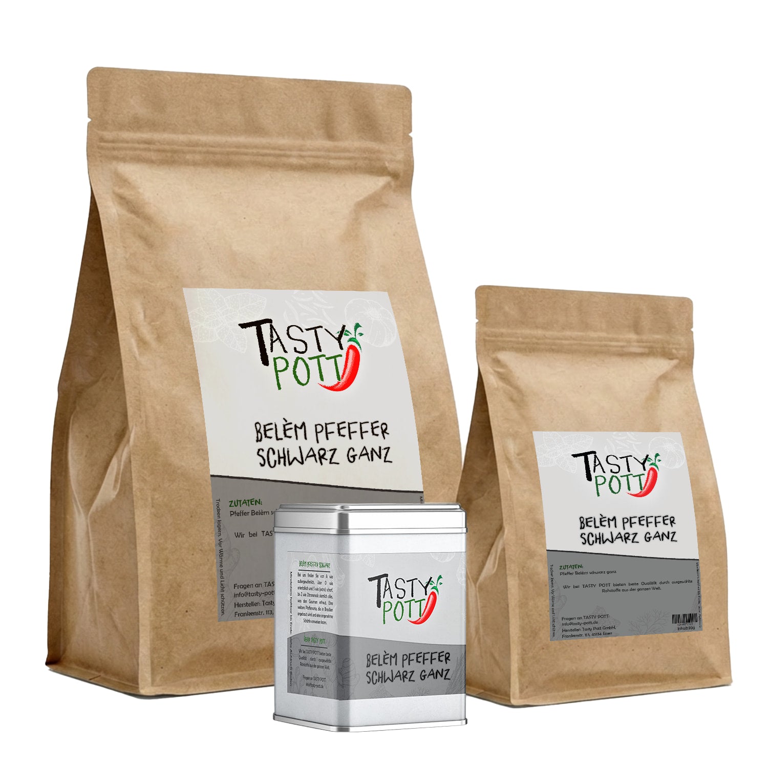 Belem Pfeffer schwarz ganz - ab 30g Beutel von Tasty Pott — Abbildung 6