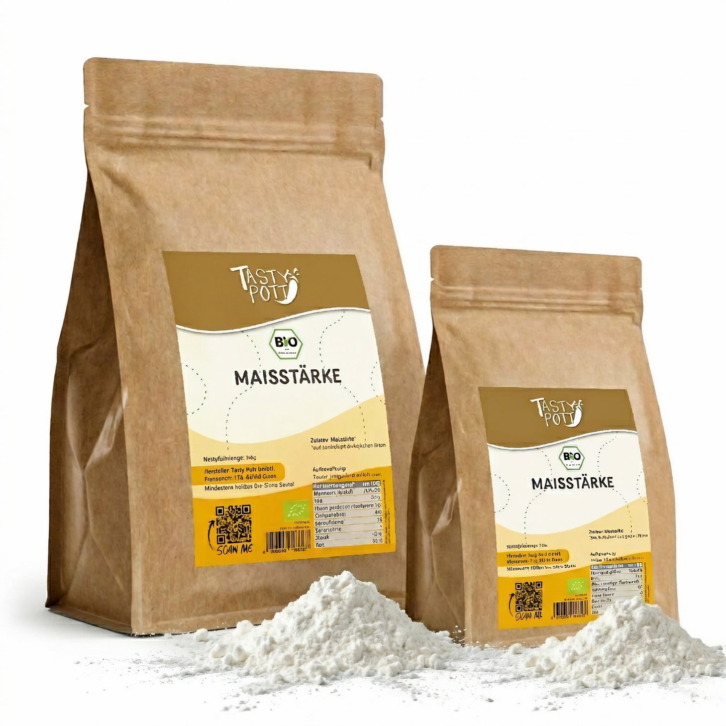 Bio Maisstärke - ab 500g im Beutel von Tasty Pott