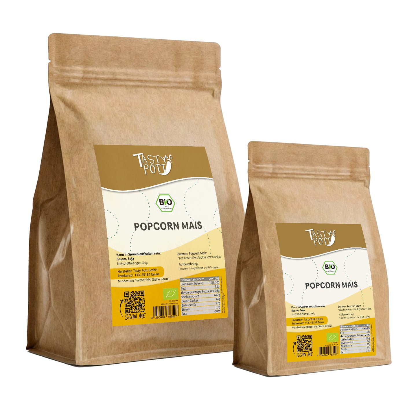Bio Popcorn Mais - ab 500g im Beutel von Tasty Pott — Abbildung 9