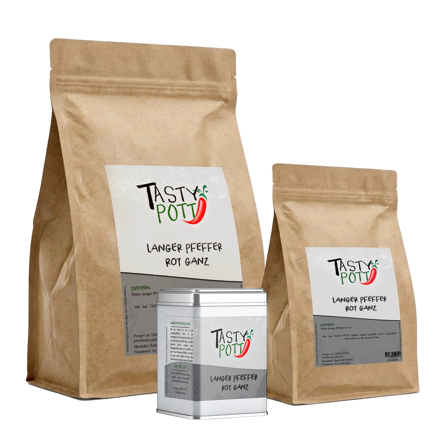 Langer Pfeffer Rot - Aromatischer Stangenpfeffer ab 30g von Tasty Pott — Abbildung 2