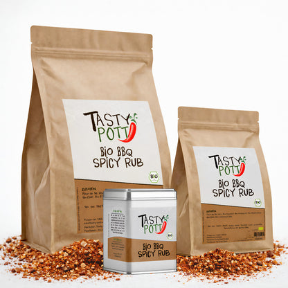 Bio Spicy BBQ Rub - ab 30g im Beutel von Tasty Pott