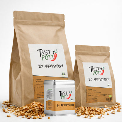 Tasty Pott Bio Apfelstücke (3mm) - ab 30g Beutel