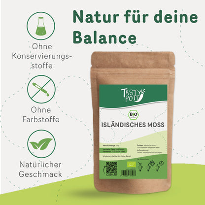 Tasty Pott Bio Isländisches Moos geschnitten & getrocknet - ab 100g Beutel — Abbildung 2