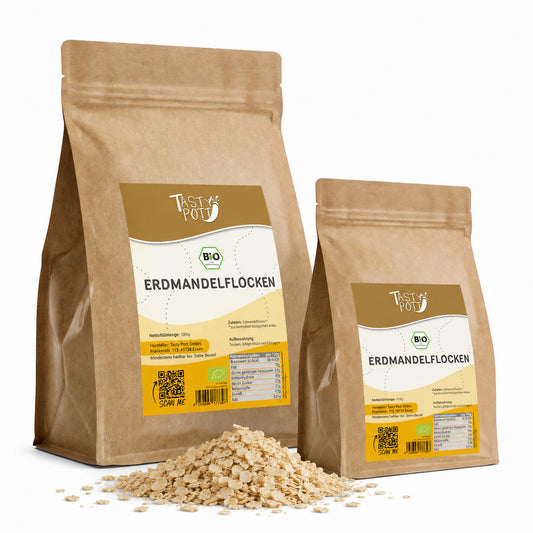 Bio Erdmandel Flocken - Chufas - ab 1kg von Tasty Pott