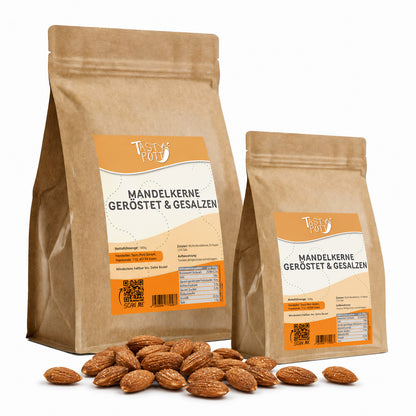 Geröstete und gesalzene Mandeln - ab 1kg von Tasty Pott