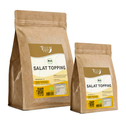 Bio Salat-Topping Körnermischung 500g von Tasty Pott in umweltfreundlicher Verpackung.