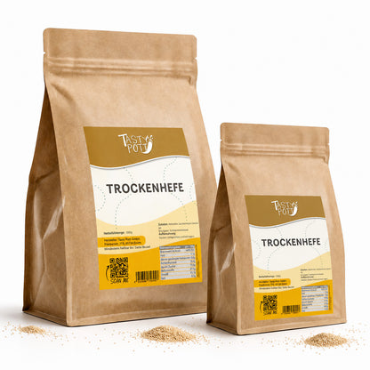 Trockenhefe im 1 kg Beutel von Tasty Pott, ideal für Brotbacken.