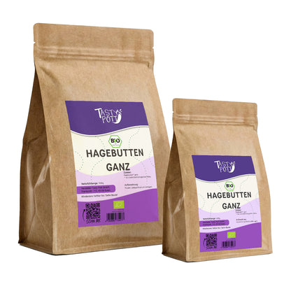 Bio Hagebutten ganz getrocknet - 1kg im Beutel von Tasty Pott — Abbildung 2
