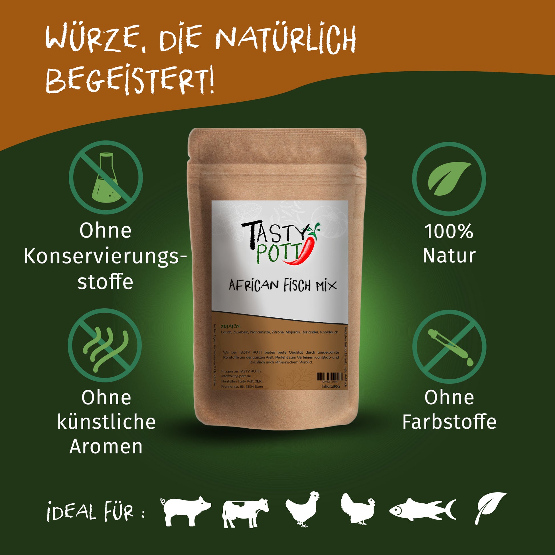 Tasty Pott African Fish Rub - im Beutel — Abbildung 3