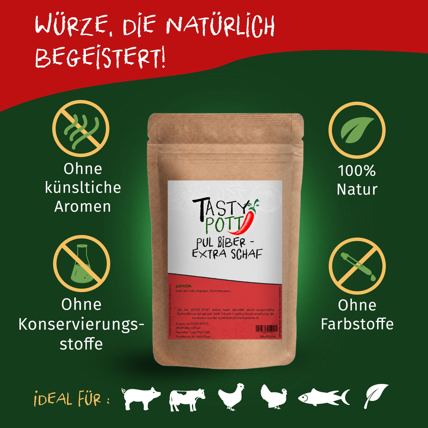 Tasty Pott Pul Biber extra scharf - im Beutel — Abbildung 3