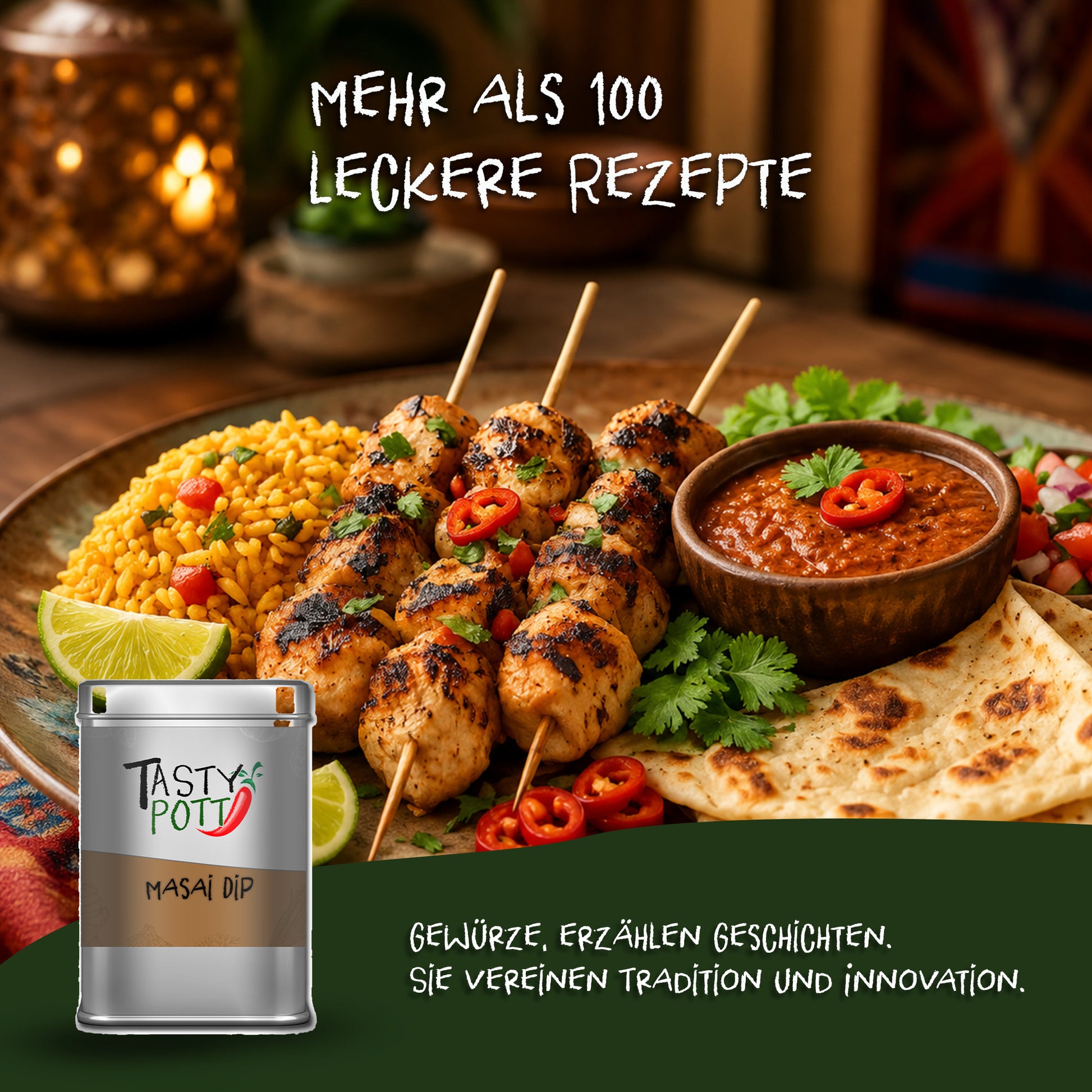Tasty Pott Masai Dip – Afrikanische Gewürzmischung - im Beutel — Abbildung 5